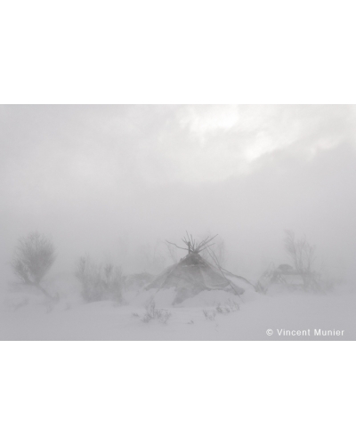 VMKA-BD145 Even yurt in a snowstorm